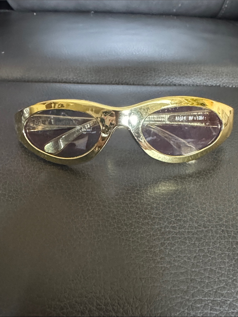 Gold Plastic Little Kid Sunglasses
